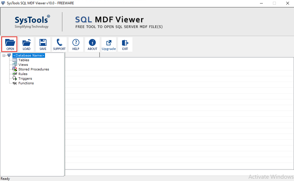 step-1 how to view MDF file without SQL server