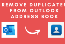 Remove duplicates from Outlook address book