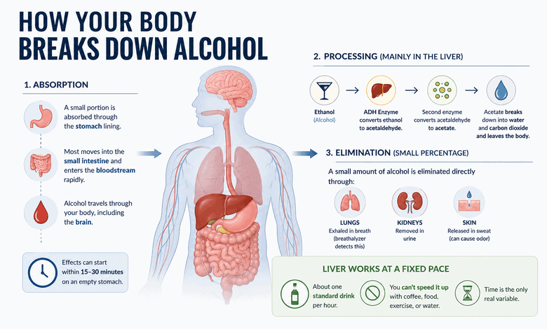 How long does alcohol stay in your system depends on how your body absorbs, metabolizes, and eliminates alcohol