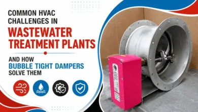 Bubble tight damper used to solve HVAC challenges in wastewater treatment plants