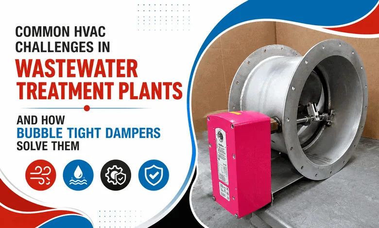 Bubble tight damper used to solve HVAC challenges in wastewater treatment plants